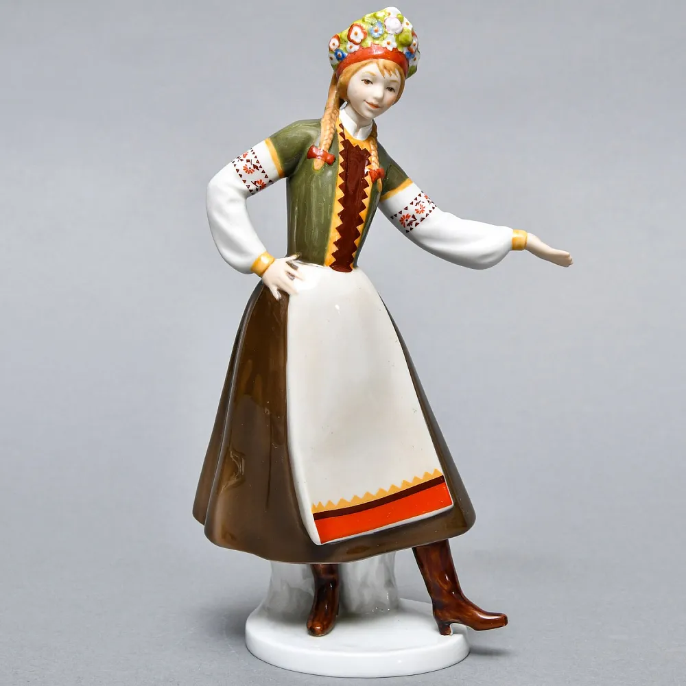 Коллекционная Фарфоровая статуэтка «Наташа. Русский танец», GOEBEL Германия - 1986 год. 