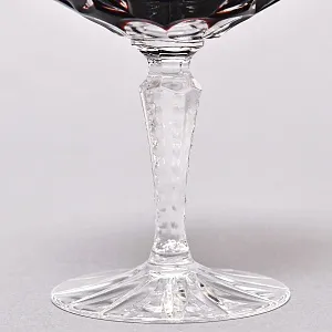 Набор 6-ть фужеров для шампанского или «Креманок» из Цветного Хрусталя серия «Виноград»