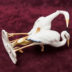 Коллекционная Фарфоровая Статуэтка «Птицы - Две Цапли», Hutschenreuther, Германия -1965 год.