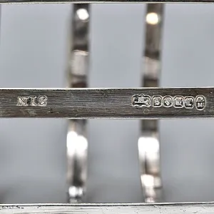 Винтажная Металлическая Подставка для Тостов, SHEFFIELD Англия - середина ХХ века.