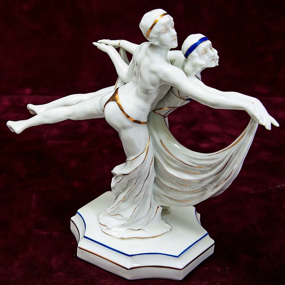 Редкость! Фарфоровая Статуэтка «Балет - Танец МОДЕРН», SITZENDORF Гермагия 50 гг.