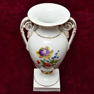 Антикварная Фарфоровая Ваза «Цветочный Букет», MEISSEN Германия, первая половина ХХ века.