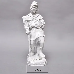 Большая Фарфоровая Статуэтка «ПУТНИК», Wiener Porzellanmanufaktur Augarten, Австрия середина ХХ века.