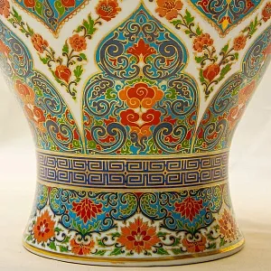 Большая Напольная Коллекционная Ваза «Wihan» фарфор KAISER Германия Н-45см.