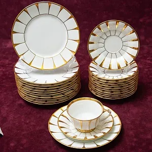 Чайный Сервиз в стиле АМПИР на 12 персон - 42 предмета, Furstenberg, Германия середина ХХ века.