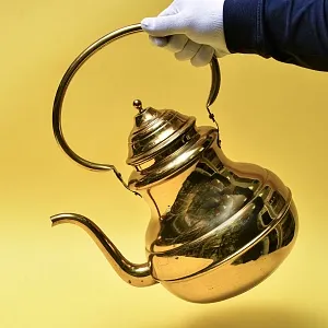 Большой Винтажный Латунный Чайник на 8 литров от фирмы MECAP Бельгия.