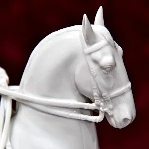 Редкая! Коллекционная Фарфоровая статуэтка «РЫСЬ», Wiener Porzellanmanufaktur Augarten, Австрия, середина ХХ века.