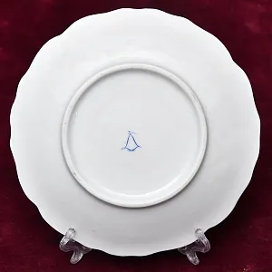 Коллекционная Фарфоровая Кофейная пара «Голубые Розы», Италия - вторая половина ХХ века.