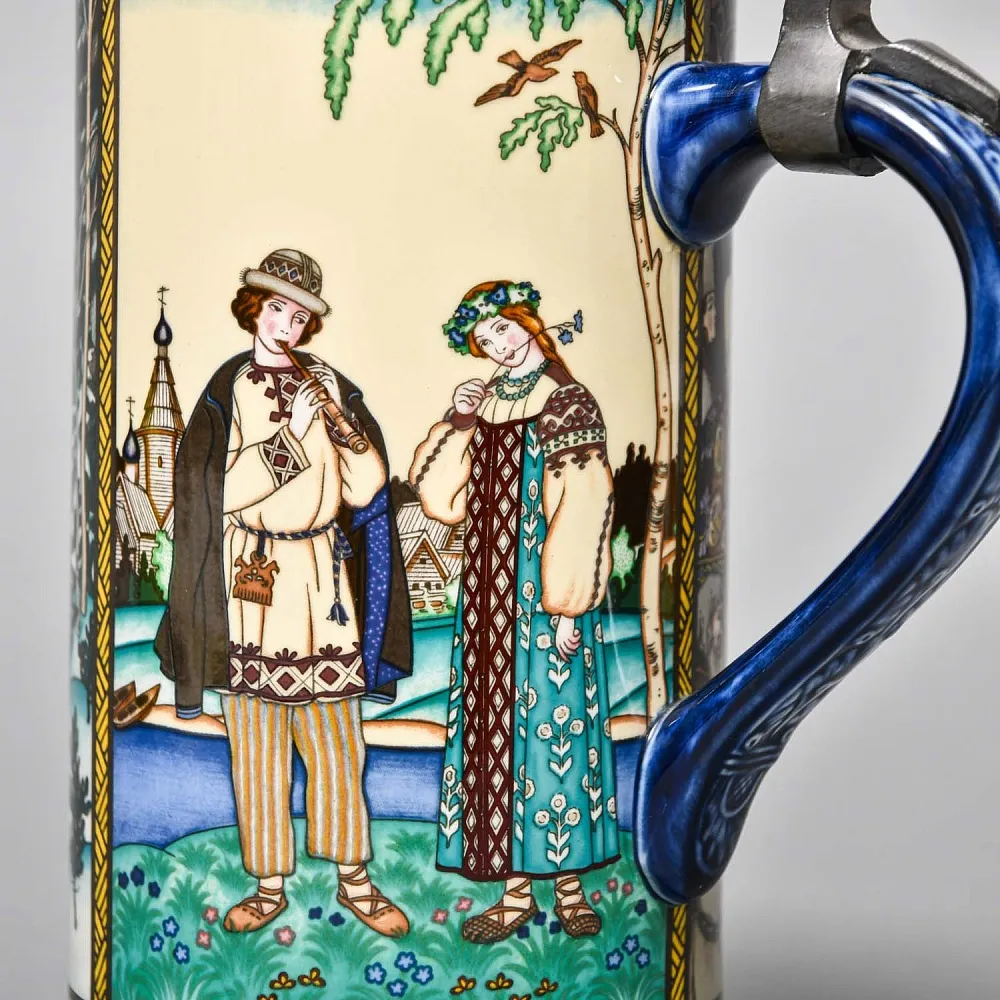 Коллекционная Пивная Кружка «Лель и Снегурочка», Фарфор, Villeroy&Boch Германия. 