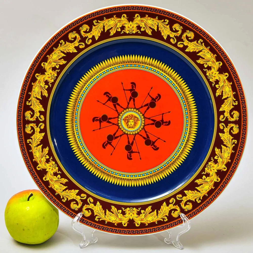«Античные Герои» - Коллекционная Фарфоровая Тарелка - Блюдо, VERSACE, Rosenthal Германия конец ХХ века.