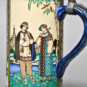 Коллекционная Пивная Кружка «Лель и Снегурочка», Фарфор, Villeroy&Boch Германия. 