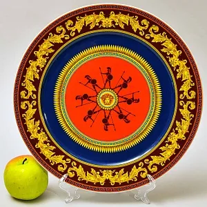 «Античные Герои» - Коллекционная Фарфоровая Тарелка - Блюдо, VERSACE, Rosenthal Германия конец ХХ века.