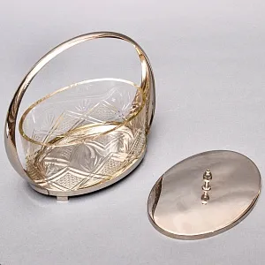 Вазочка - Корзинка - Конфетница - Бисквитница, SHEFFIELD Англия Silverplate, 60 -е годы ХХ века. 