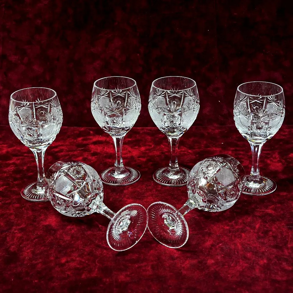 Хрустальные Бокалы для Вина серия «PARIS», NACHTMANN Германия 70-е годы ХХ века.