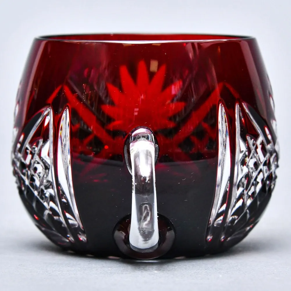 Редкость! «Рубиновый Хрусталь» Набор Крюшонница с Чашками, DOROTHEENHUTTE Германия.