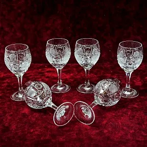 Хрустальные Бокалы для Вина серия «PARIS», NACHTMANN Германия 70-е годы ХХ века.