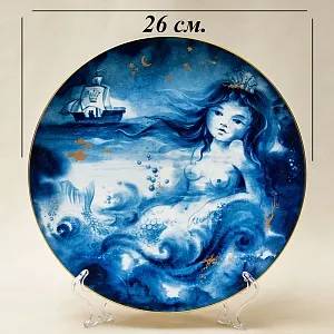Коллекционная Тарелка - Блюдо «РУСАЛОЧКА» Фарфор, MEISSEN / МЕЙСЕН Германия -1983 год.