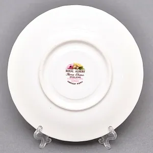 Коллекционная Фарфоровая Кофейная пара «Сбор урожая маков», ROYAL ALBERT Англия.