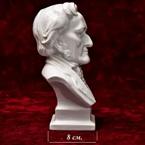 Коллекционный Фарфоровый Бюст - Статуэтка «Композитор Рихард ВАГНЕР - WAGNER» HEREND Венгрия.