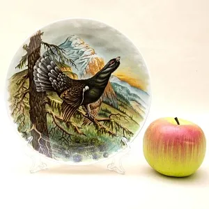 Коллекционная Тарелка «Глухарь» Охота, Фарфор KAISER Porzellan Германия -1979 год.