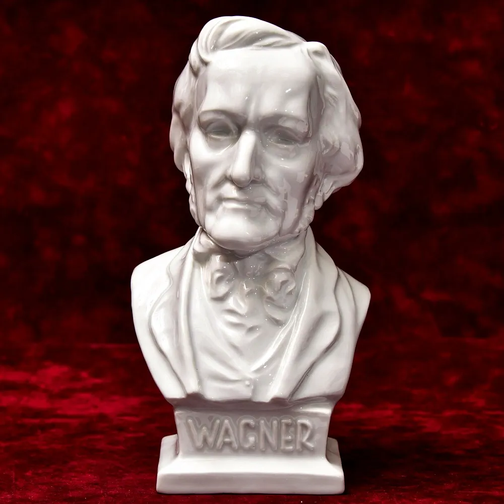 Коллекционный Фарфоровый Бюст - Статуэтка «Композитор Рихард ВАГНЕР - WAGNER» HEREND Венгрия.