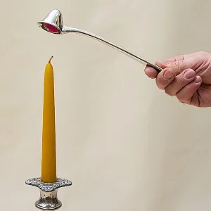 Винтажное Приспособление для Тушения Горящих Свечей «Гасильник - Тушитель», Silverplated SHEFFIELD Англия.