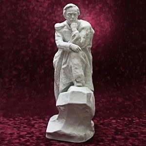 Редкость! Авторская Фарфоровая статуэтка «Лермонтов на скале», СССР ЛФЗ.