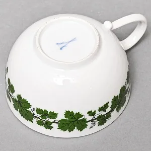 Классическая Кофейная пара «Виноградная лоза», Фарфор, MEISSEN Германия, середина ХХ века.