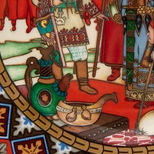 Коллекционная Тарелка «Русские Сказки» - «Марья Моревна» Фарфор, Villeroy&Boch Германия -1990 год.