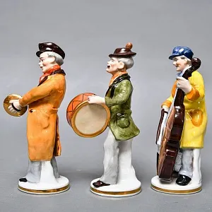 Полная Коллекционная серия Фарфоровых статуэток «Музыкальный оркестр», Grafenthal Германия, 1985 - 1990 годы.