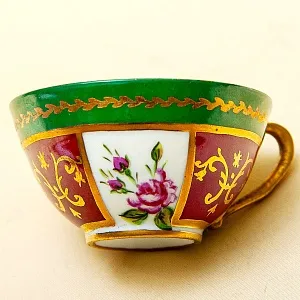 Антикварная, Коллекционная Кофейная пара, Франция, конец ХIX - начало ХХ века.