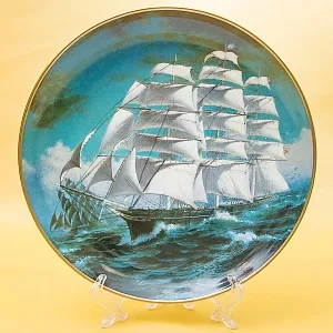 Коллекционная Тарелка «Парусные Корабли - СUTTI CARK» Фарфор США, The FRANKLIN MINT -1981 год.