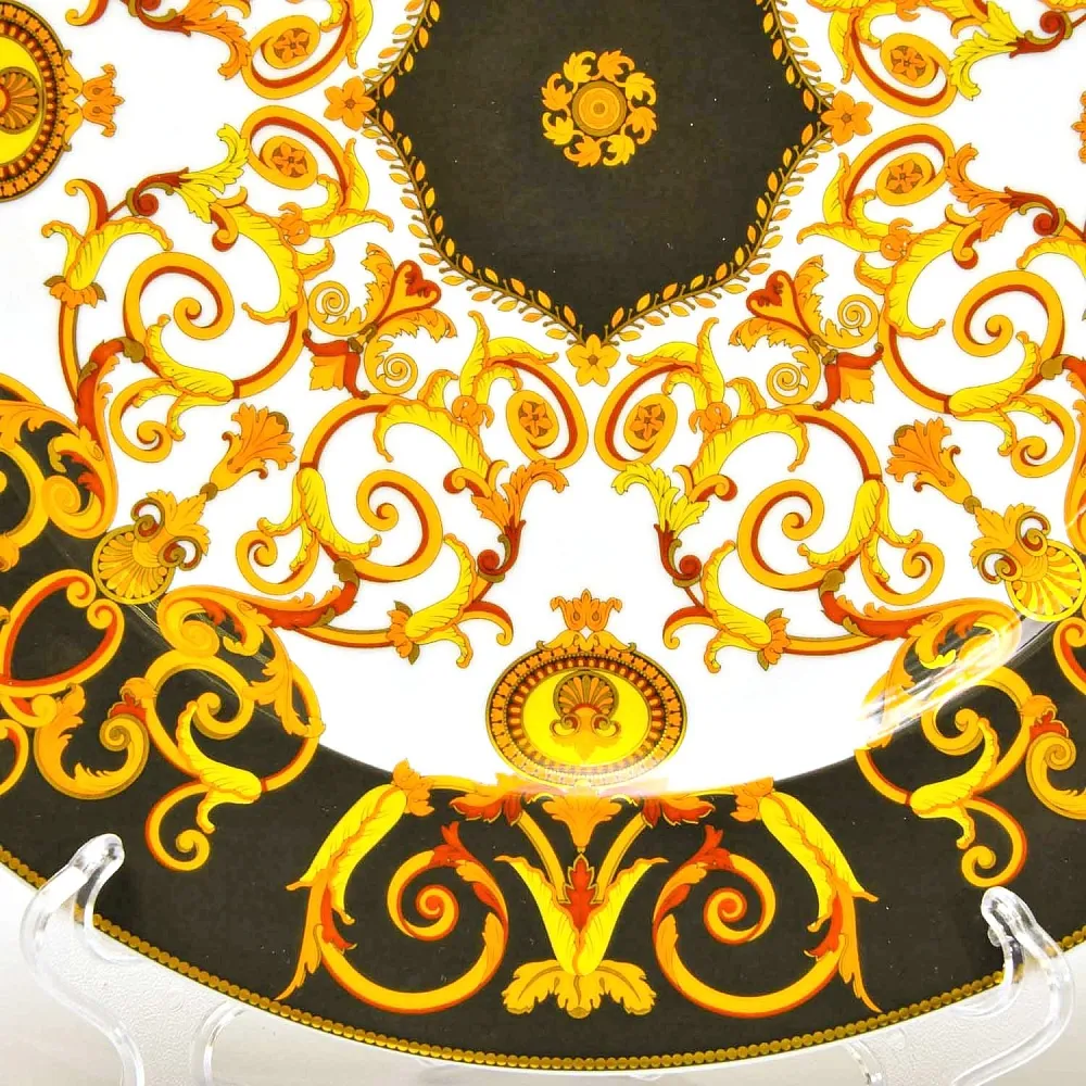 «БАРОККО» - Коллекционная Фарфоровая Тарелка - Блюдо, VERSACE, Rosenthal Германия - 1990 год.