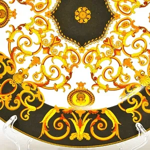 «БАРОККО» - Коллекционная Фарфоровая Тарелка - Блюдо, VERSACE, Rosenthal Германия - 1990 год.