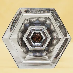 Классическая Ваза Цветного Хрусталя WMF Crystal Cabinet Германия Н-30 см., конец 60-х гг.