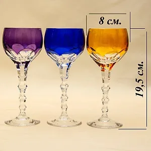 Бокалы 6 -ть штук серия «ELIZA» Хрусталь, JOSEPHINENHUTTE Германия, 60 -е годы ХХ века.