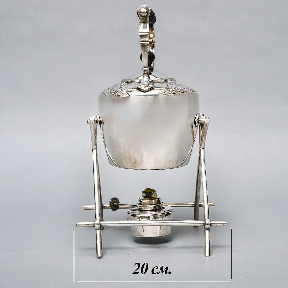 Старинная Бульотка - Чайник, GOLDSMITH & SILVERSMITH Сompany Ltd. Англия начало ХХ века.