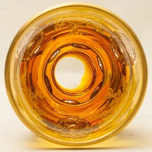 Коллекционная Ваза - Кубок, Цветочная Эмалевая роспись, Хрусталь Ernst Wittig, Германия 50-е годы ХХ века.