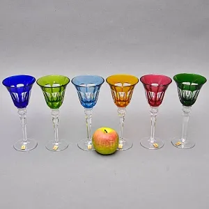 Редкость! Набор Хрустальных Бокалов для вина серия «Quelle», Limited Edition NACHTMANN Германия, конец ХХ века.