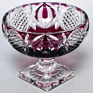 Редкость!!! Роскошная Фруктовница - Хрустальная Ваза на ноге, VAL SAINT LAMBERT, Бельгия -60 гг.