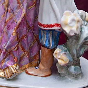 Редкость! Авторская Роспись - Фарфоровая Статуэтка «РУСЛАН И ЛЮДМИЛА» РОССИЯ ДФЗ Дулево.