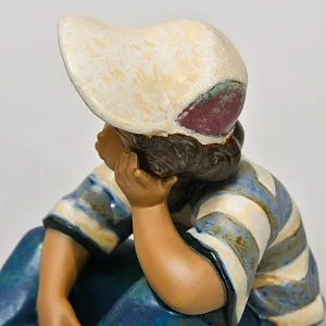 Коллекционная Фарфоровая статуэтка «Длинный день», Lladro серия Грес, Испания.