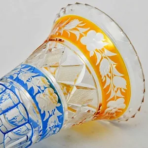 Редкость! Антикварная Хрустальная Ваза, JOSEPHINENHUTTE, Германия 1915 -1925 гг.