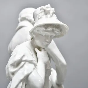 Антикварная Фарфоровая статуэтка «Дама с кавалером. Размолвка», ROSENTHAL Германия - 1926 год. 