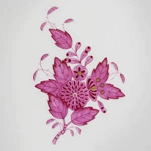 Большое Сервировачное Фарфоровое Блюдо «APPONYI PURPUR», HEREND, Венгрия.