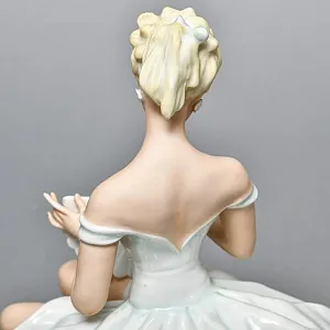 Фарфоровая статуэтка «Балерина, Танцовщица c Веером», WALLENDORF Германия 1953-1962 годы.