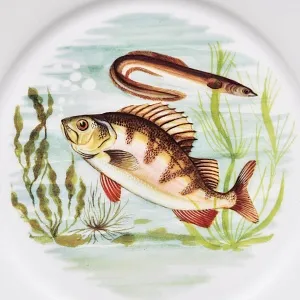 Столовый «Рыбный» Сервиз на 6 персон, Фарфор Limoges / Лимож Франция, конец ХХ века.