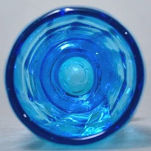 Антикварный Стеклянный Набор Кувшин + Стаканы «Аквамарин» Германия - 30-е годы ХХ века.