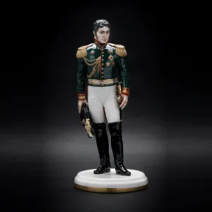 Коллекционная Авторская Статуэтка «Генералы Отечественной Войны 1812 года - Строганов П.А.», фарфор, Россия. 