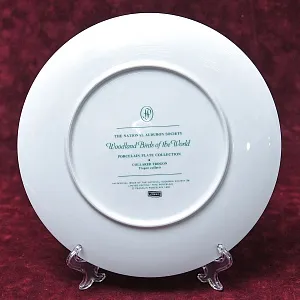 Коллекционная Тарелка - Блюдо «Ошейниковый Трогонт» Фарфор, Franklin Porcelain США -1980 год.